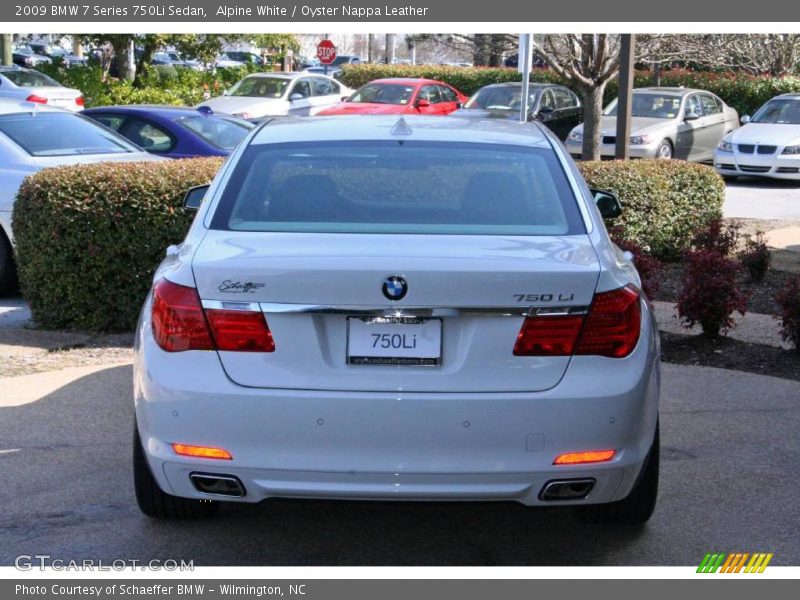 Alpine White / Oyster Nappa Leather 2009 BMW 7 Series 750Li Sedan