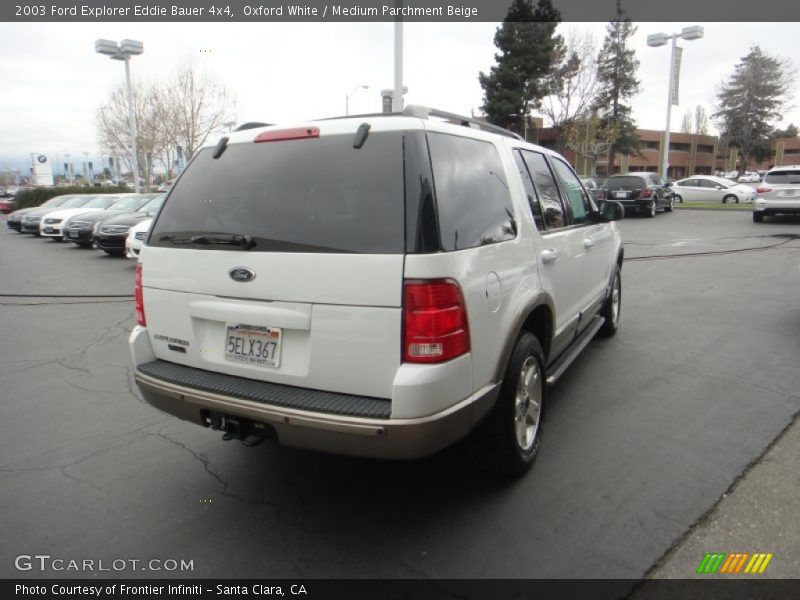 Oxford White / Medium Parchment Beige 2003 Ford Explorer Eddie Bauer 4x4