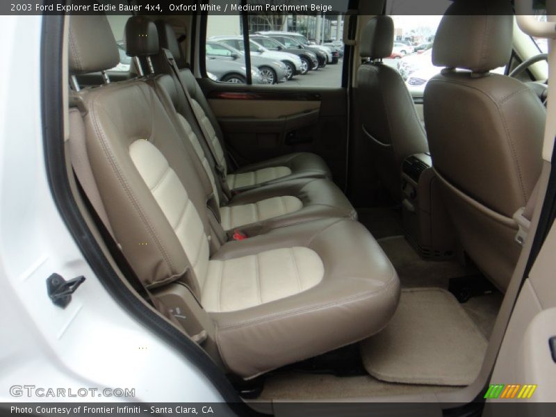 Oxford White / Medium Parchment Beige 2003 Ford Explorer Eddie Bauer 4x4