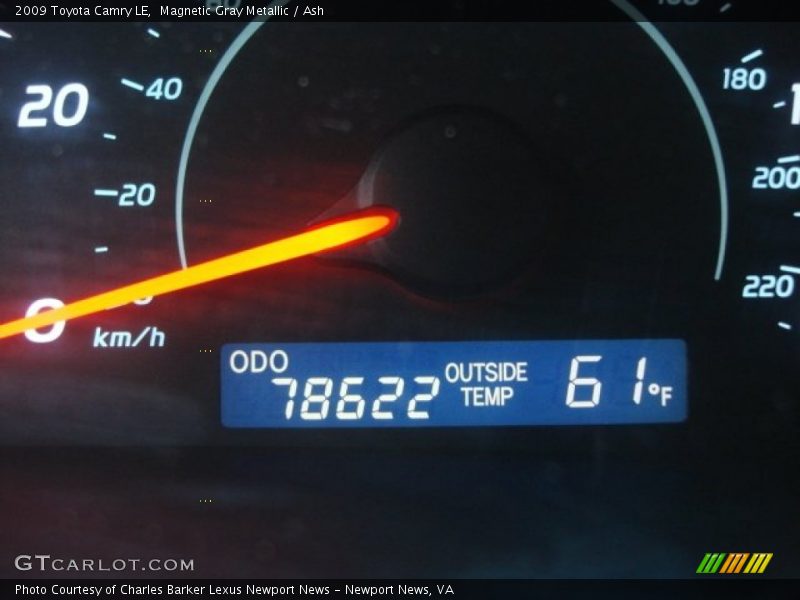 Magnetic Gray Metallic / Ash 2009 Toyota Camry LE