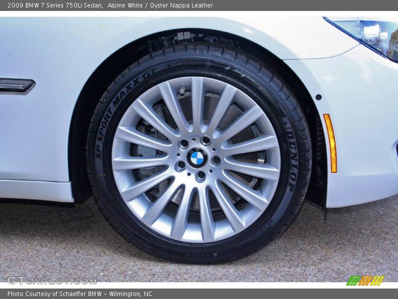 Alpine White / Oyster Nappa Leather 2009 BMW 7 Series 750Li Sedan