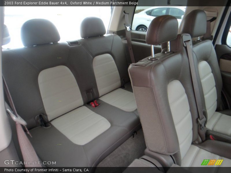 Oxford White / Medium Parchment Beige 2003 Ford Explorer Eddie Bauer 4x4