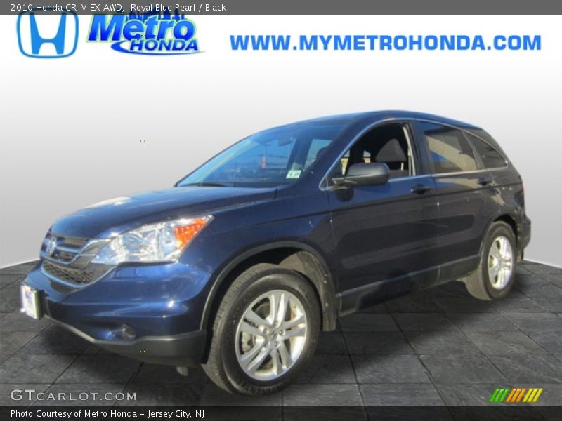 Royal Blue Pearl / Black 2010 Honda CR-V EX AWD