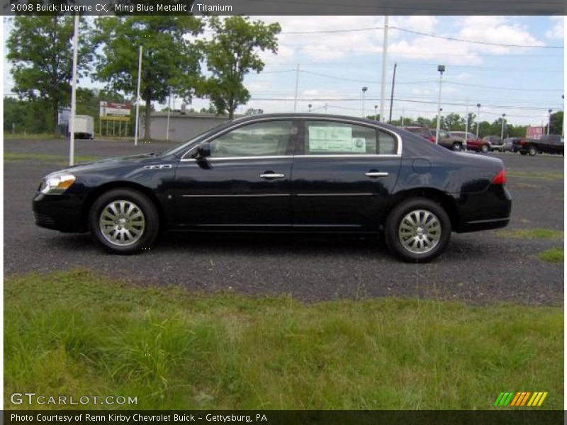 Ming Blue Metallic / Titanium 2008 Buick Lucerne CX