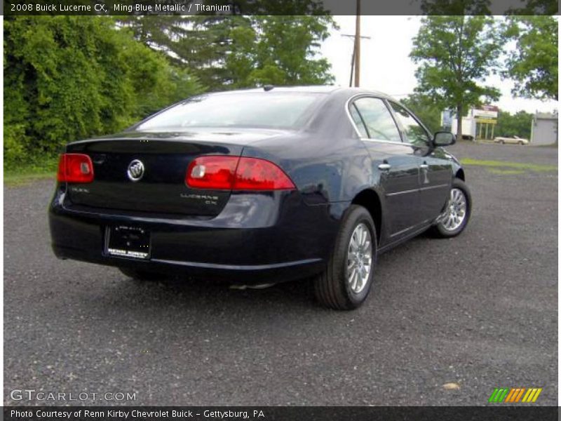 Ming Blue Metallic / Titanium 2008 Buick Lucerne CX