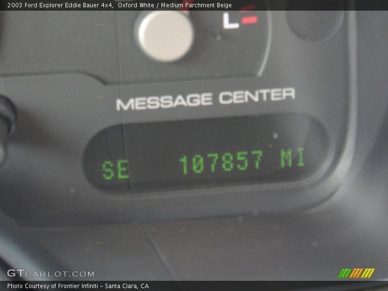Oxford White / Medium Parchment Beige 2003 Ford Explorer Eddie Bauer 4x4
