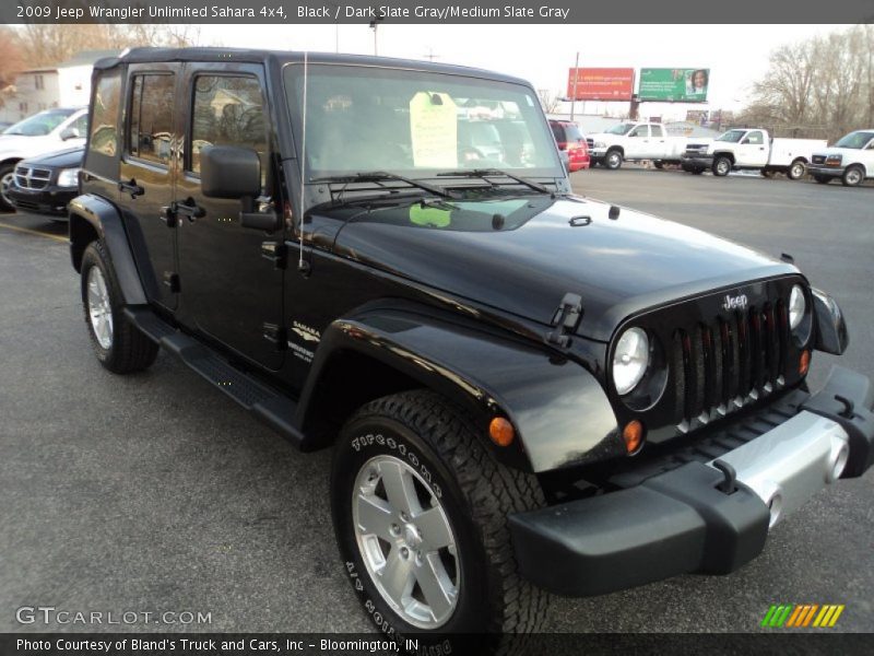 Black / Dark Slate Gray/Medium Slate Gray 2009 Jeep Wrangler Unlimited Sahara 4x4