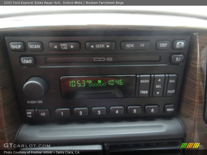 Audio System of 2003 Explorer Eddie Bauer 4x4