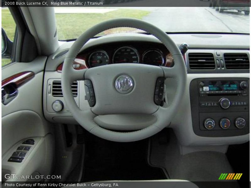 Ming Blue Metallic / Titanium 2008 Buick Lucerne CX