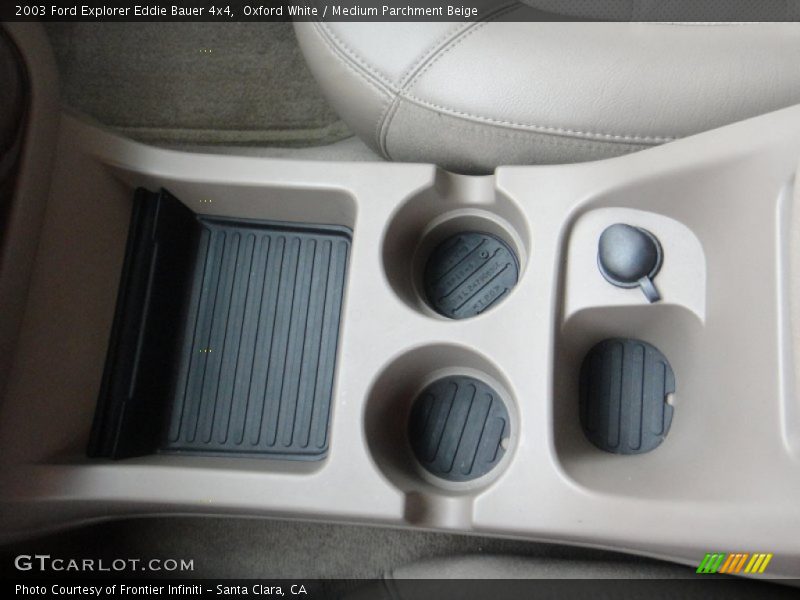 Oxford White / Medium Parchment Beige 2003 Ford Explorer Eddie Bauer 4x4