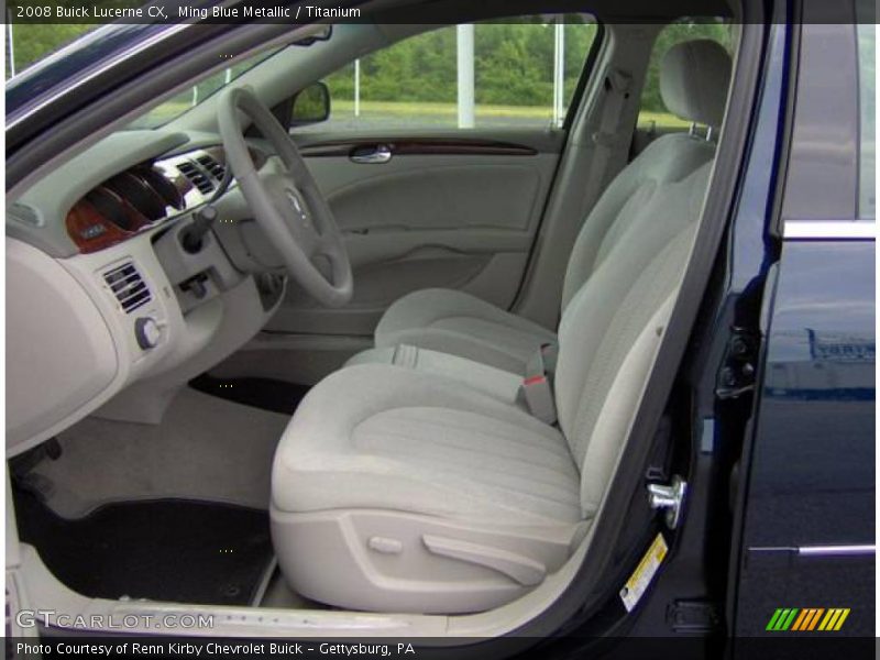 Ming Blue Metallic / Titanium 2008 Buick Lucerne CX