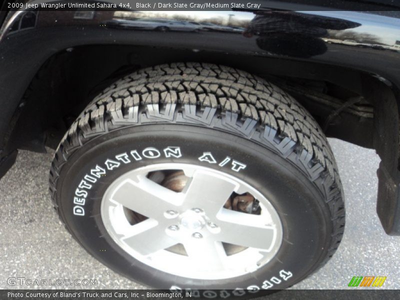 Black / Dark Slate Gray/Medium Slate Gray 2009 Jeep Wrangler Unlimited Sahara 4x4