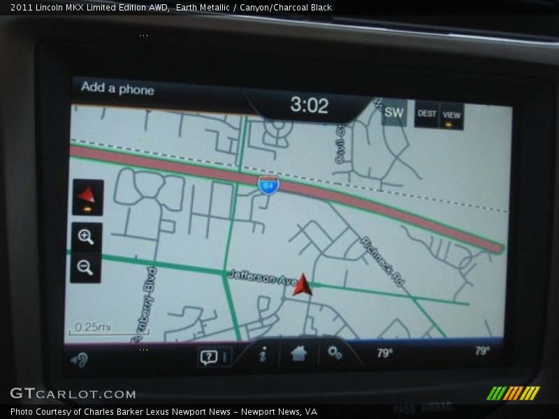 Navigation of 2011 MKX Limited Edition AWD