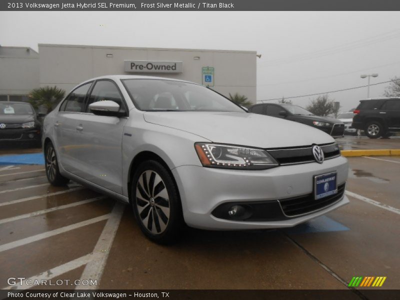 Frost Silver Metallic / Titan Black 2013 Volkswagen Jetta Hybrid SEL Premium