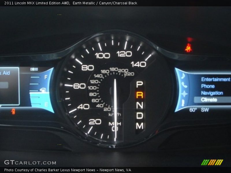  2011 MKX Limited Edition AWD Limited Edition AWD Gauges