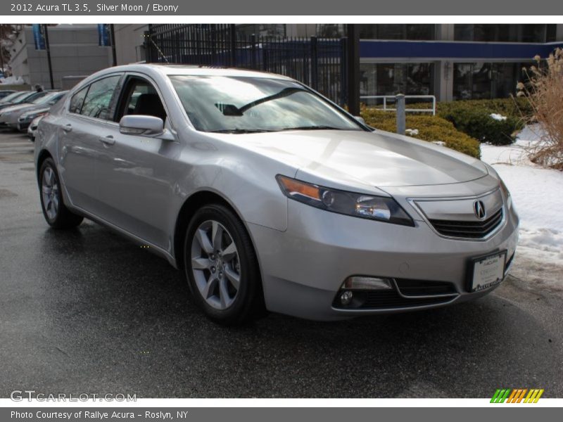 Silver Moon / Ebony 2012 Acura TL 3.5