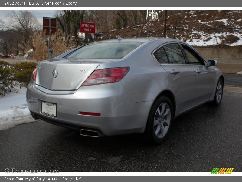 Silver Moon / Ebony 2012 Acura TL 3.5