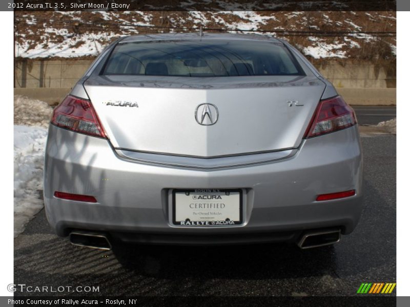 Silver Moon / Ebony 2012 Acura TL 3.5
