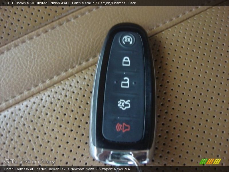 Keys of 2011 MKX Limited Edition AWD