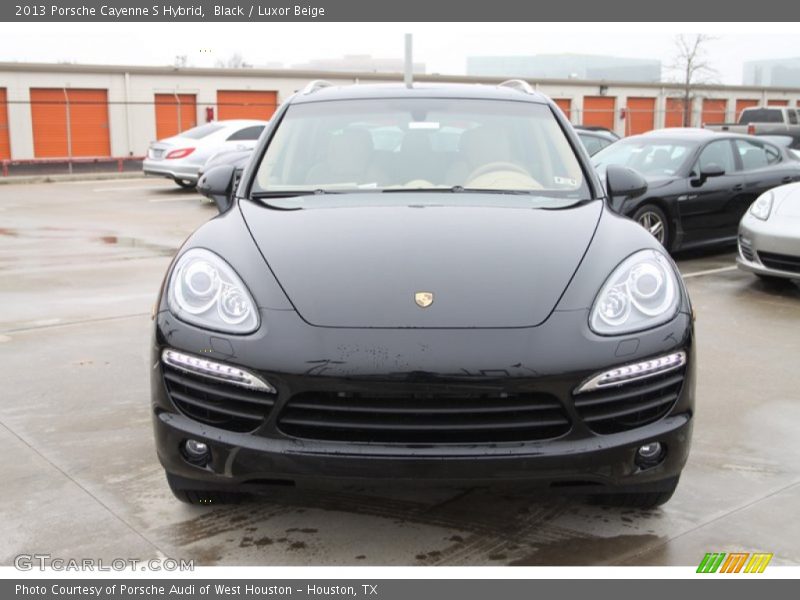 Black / Luxor Beige 2013 Porsche Cayenne S Hybrid