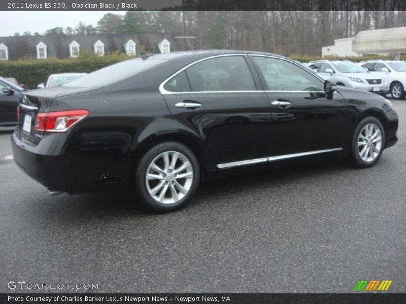 Obsidian Black / Black 2011 Lexus ES 350