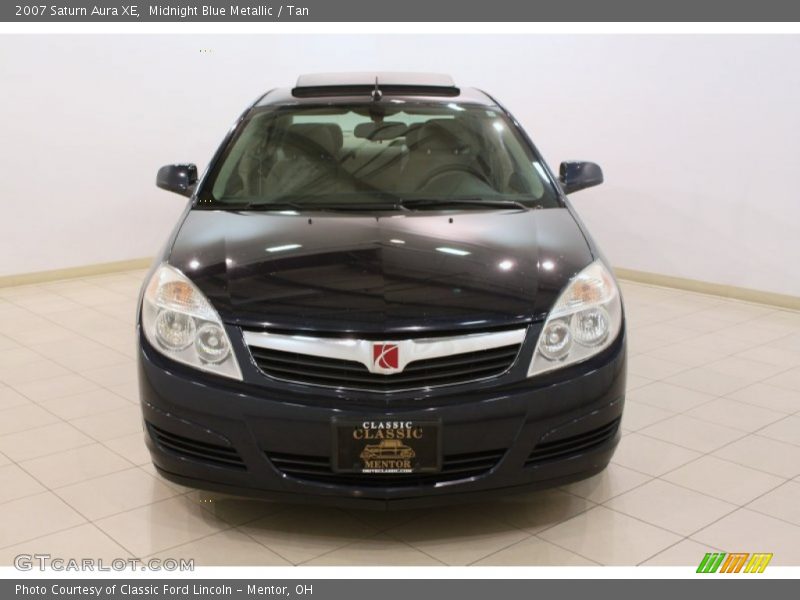 Midnight Blue Metallic / Tan 2007 Saturn Aura XE