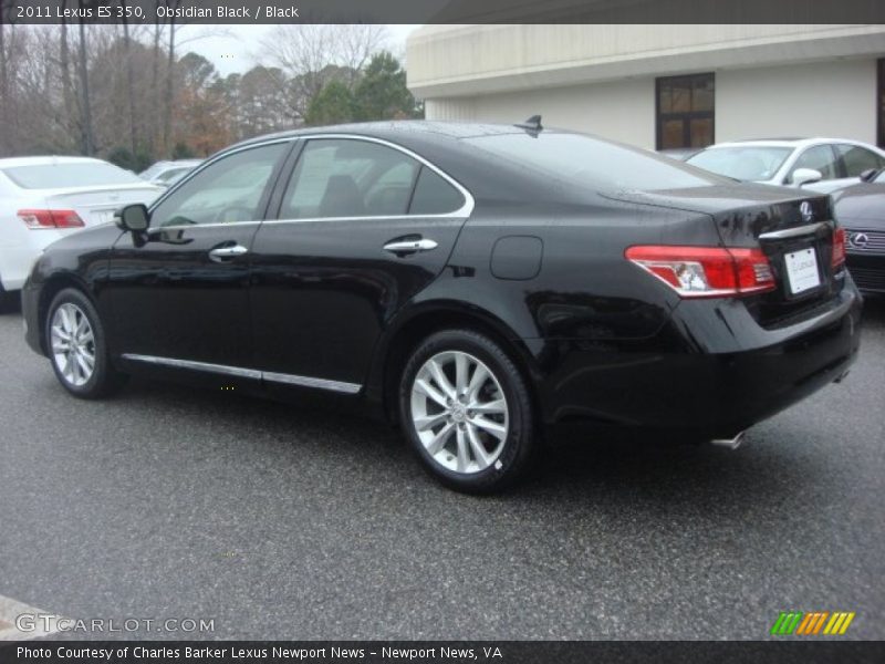 Obsidian Black / Black 2011 Lexus ES 350