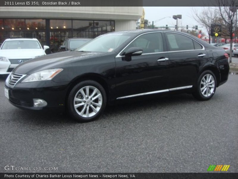 Obsidian Black / Black 2011 Lexus ES 350