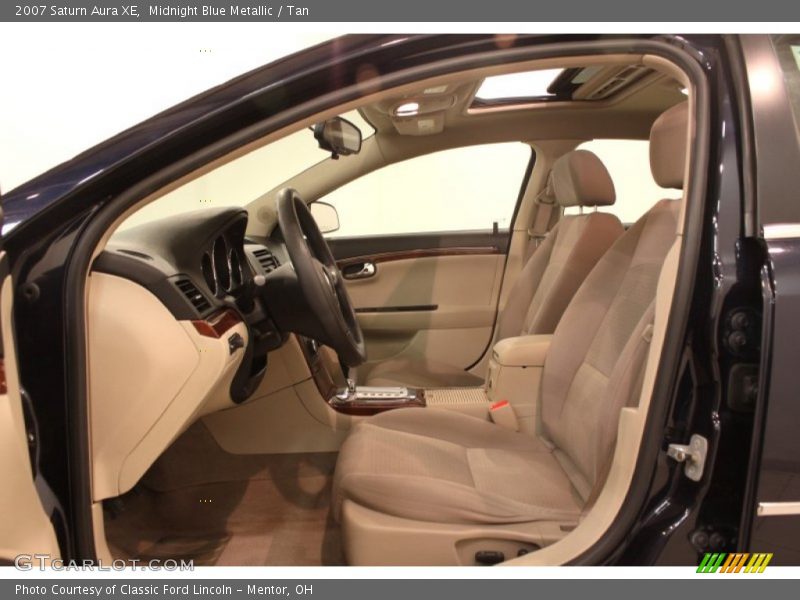 Midnight Blue Metallic / Tan 2007 Saturn Aura XE