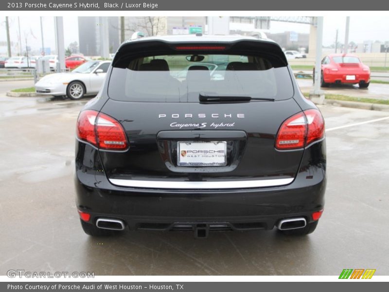 Black / Luxor Beige 2013 Porsche Cayenne S Hybrid