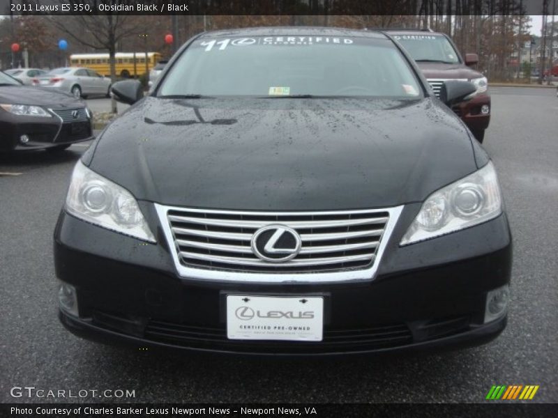 Obsidian Black / Black 2011 Lexus ES 350