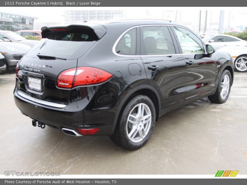 Black / Luxor Beige 2013 Porsche Cayenne S Hybrid