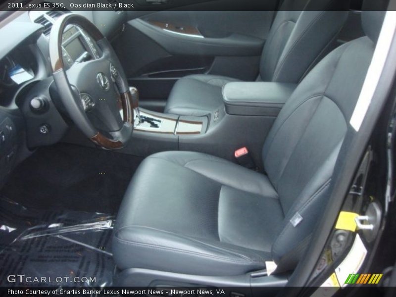 Obsidian Black / Black 2011 Lexus ES 350