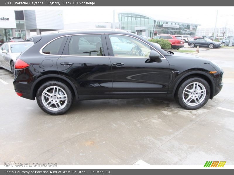 Black / Luxor Beige 2013 Porsche Cayenne S Hybrid