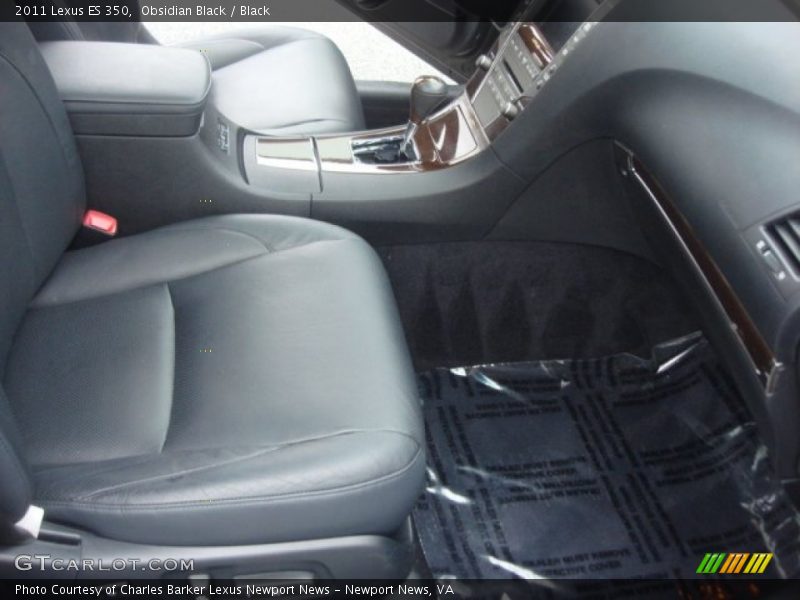 Obsidian Black / Black 2011 Lexus ES 350