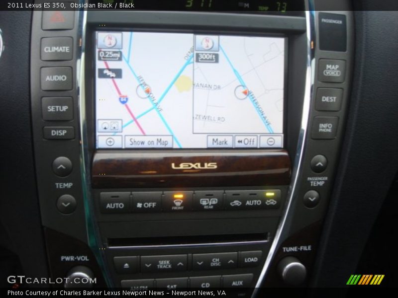 Obsidian Black / Black 2011 Lexus ES 350