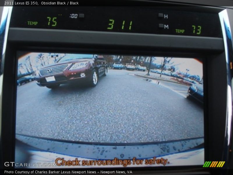 Obsidian Black / Black 2011 Lexus ES 350