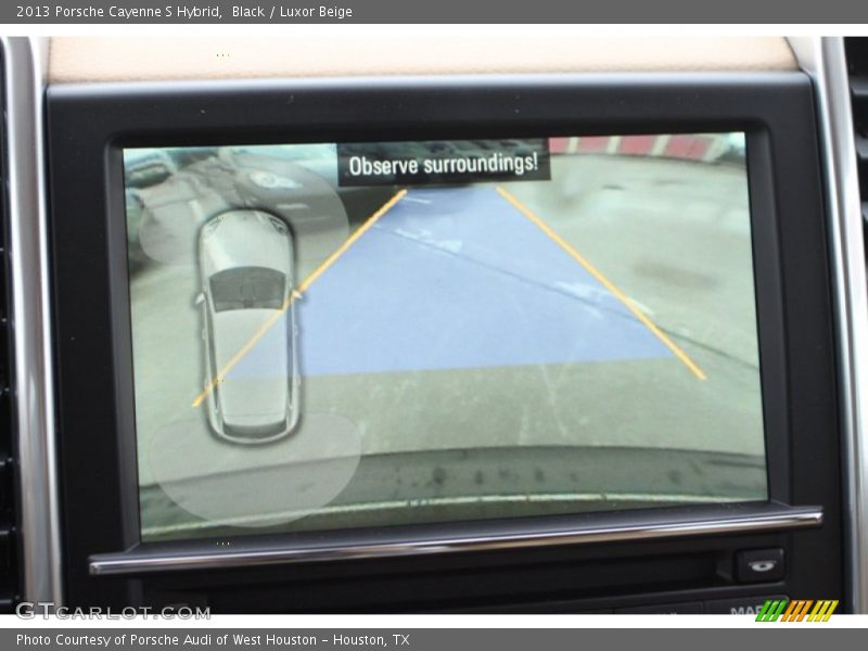 Black / Luxor Beige 2013 Porsche Cayenne S Hybrid