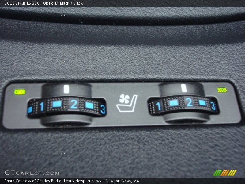 Obsidian Black / Black 2011 Lexus ES 350