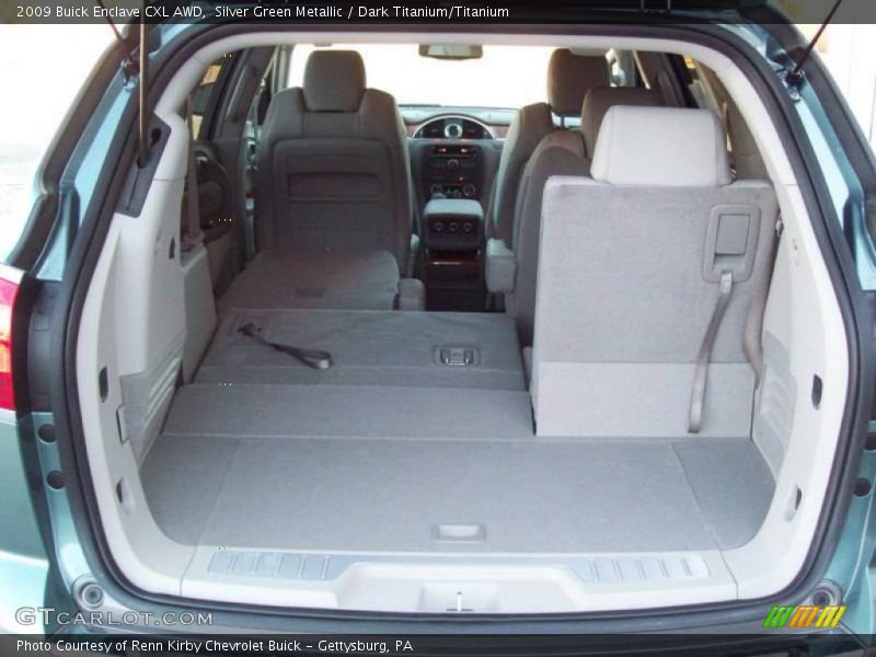 Silver Green Metallic / Dark Titanium/Titanium 2009 Buick Enclave CXL AWD