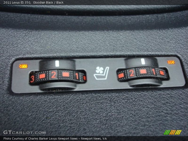 Obsidian Black / Black 2011 Lexus ES 350
