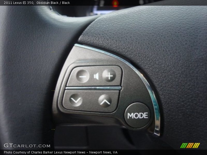 Obsidian Black / Black 2011 Lexus ES 350
