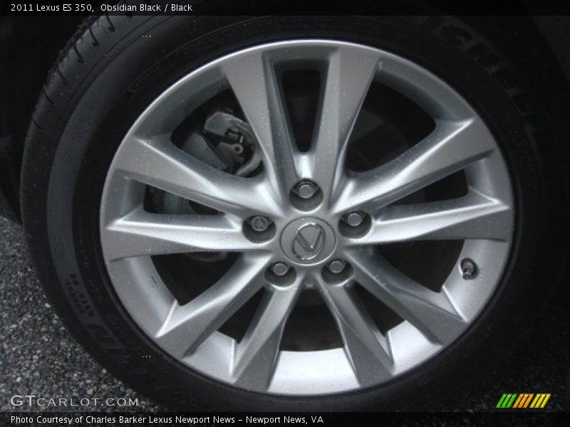 Obsidian Black / Black 2011 Lexus ES 350