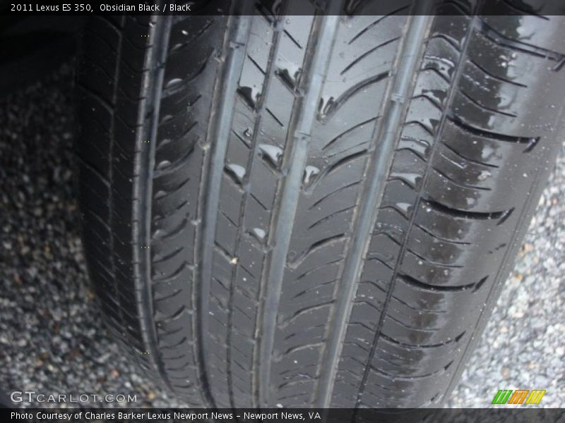 Obsidian Black / Black 2011 Lexus ES 350