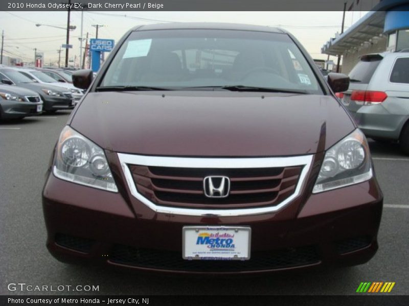Dark Cherry Pearl / Beige 2010 Honda Odyssey EX