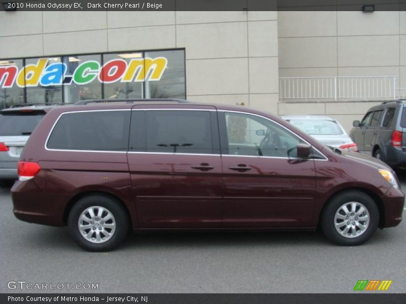 Dark Cherry Pearl / Beige 2010 Honda Odyssey EX