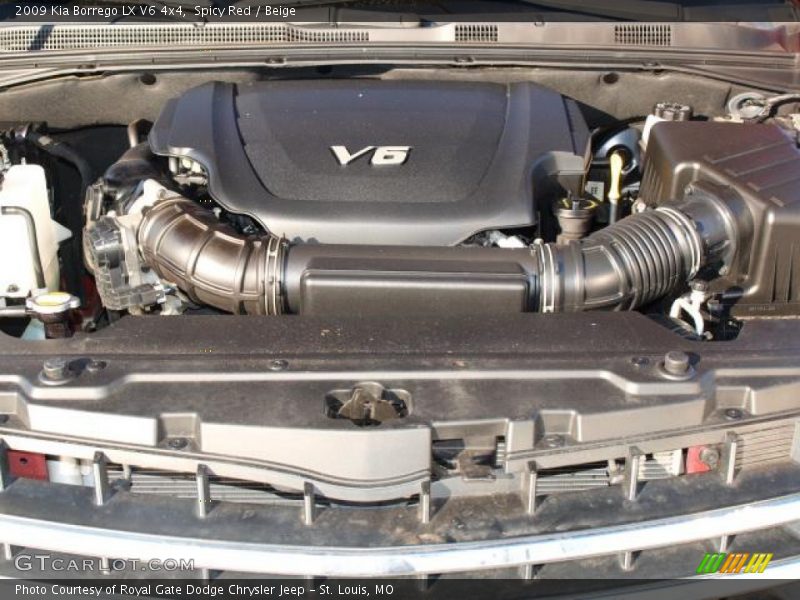 Spicy Red / Beige 2009 Kia Borrego LX V6 4x4