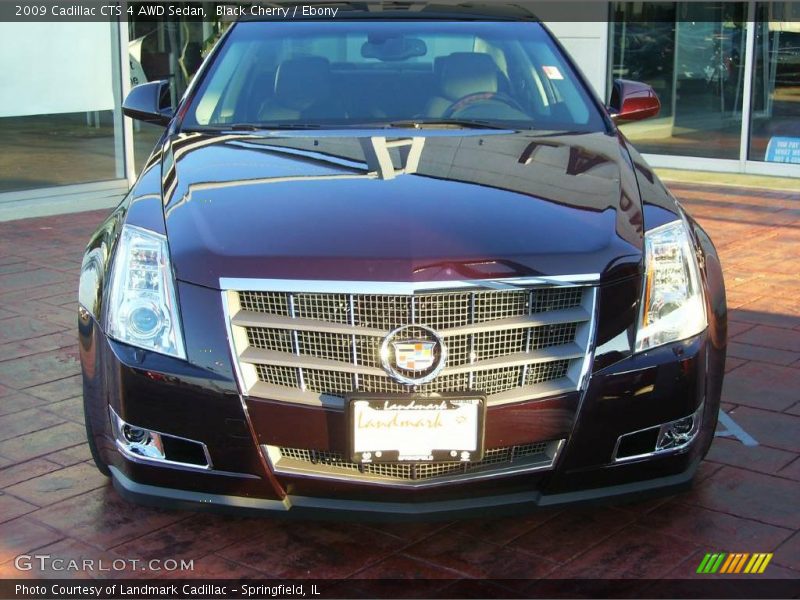 Black Cherry / Ebony 2009 Cadillac CTS 4 AWD Sedan