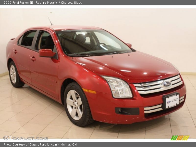 Redfire Metallic / Charcoal Black 2009 Ford Fusion SE