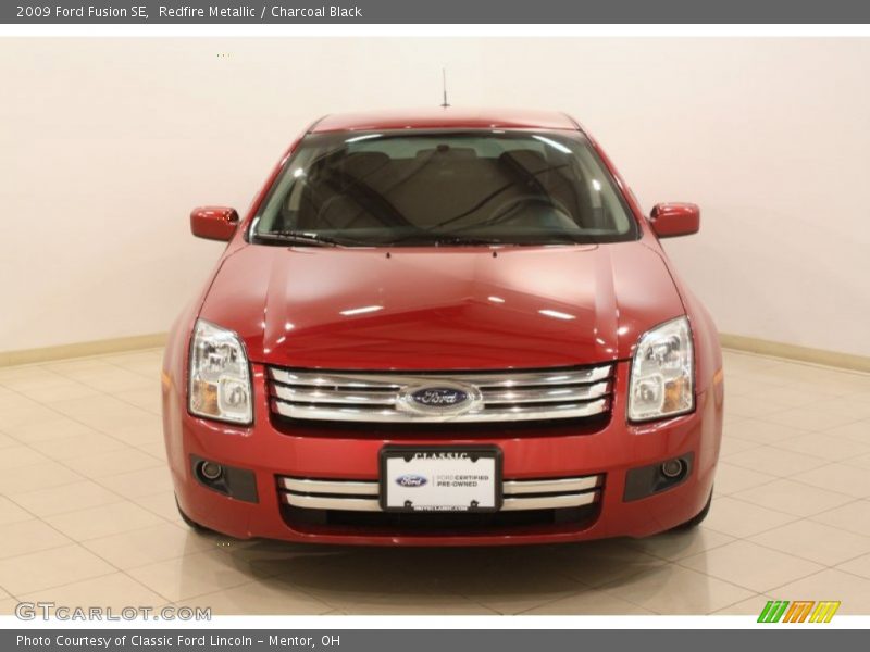 Redfire Metallic / Charcoal Black 2009 Ford Fusion SE